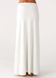 Shoreline Glow Maxi Skirt Off White