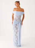 Gracie Twist Maxi Dress Blue