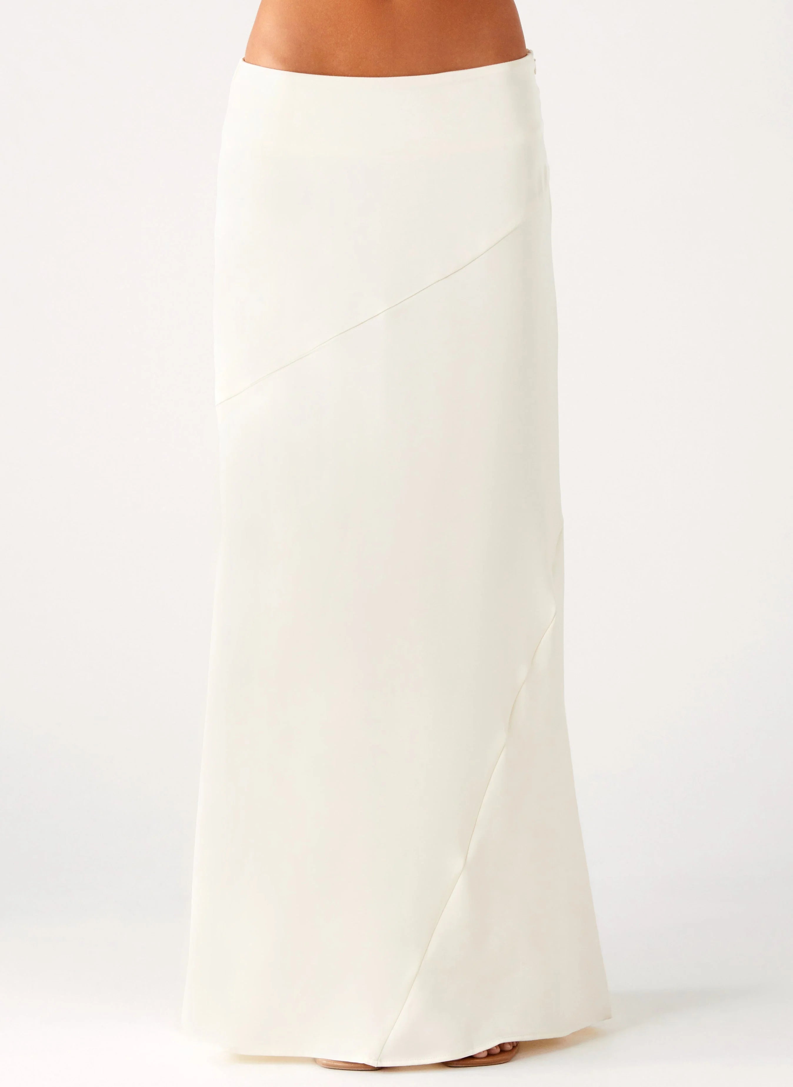 Chandra Maxi Skirt Ivory
