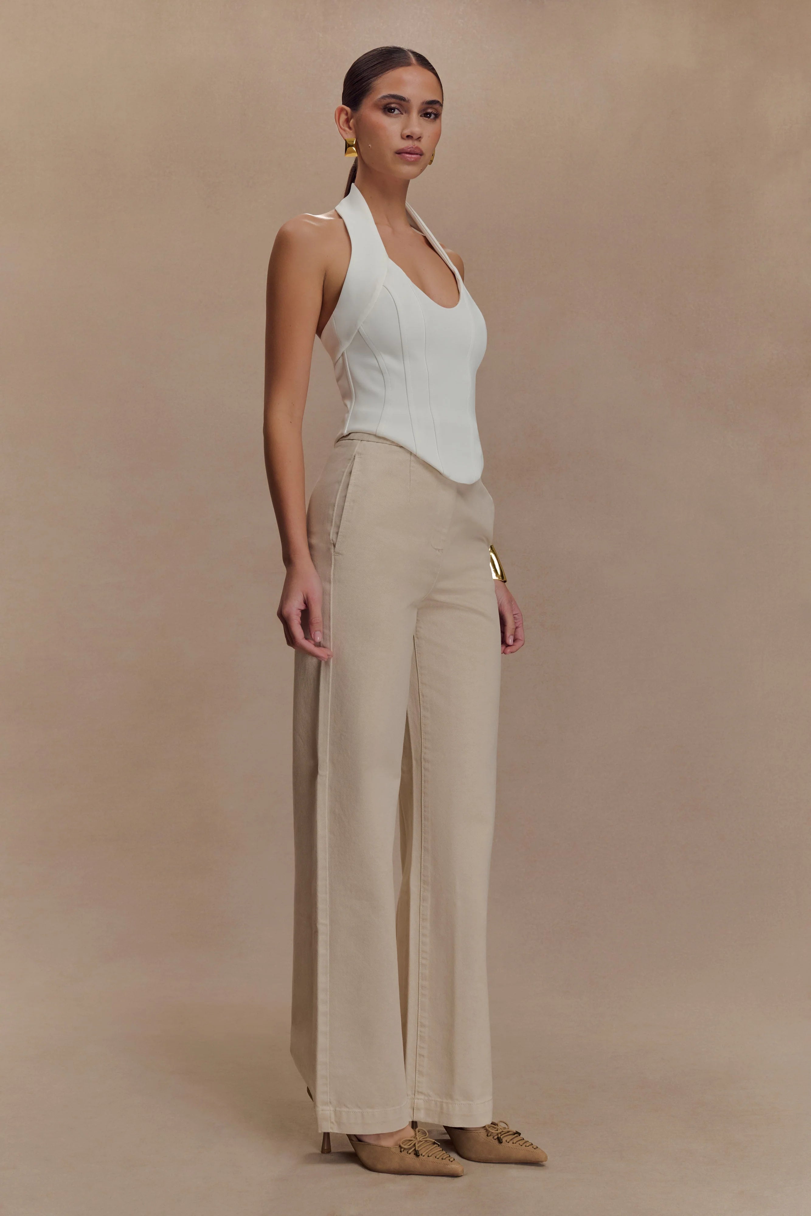Rayne Wide Leg Denim Jeans Stone Wash