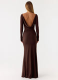 Dray Maxi Dress - Chocolate