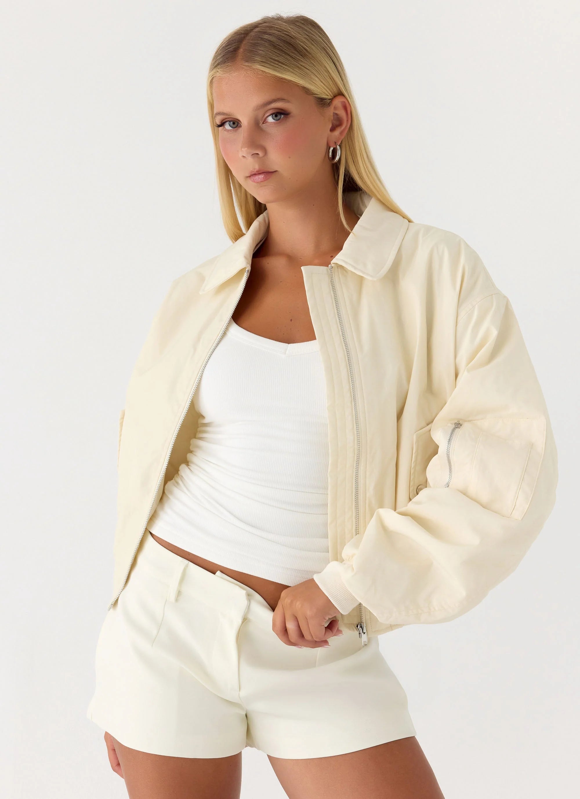 Jameson Bomber Jacket Ivory