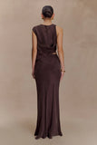 Violeta Maxi Skirt Dark Chocolate