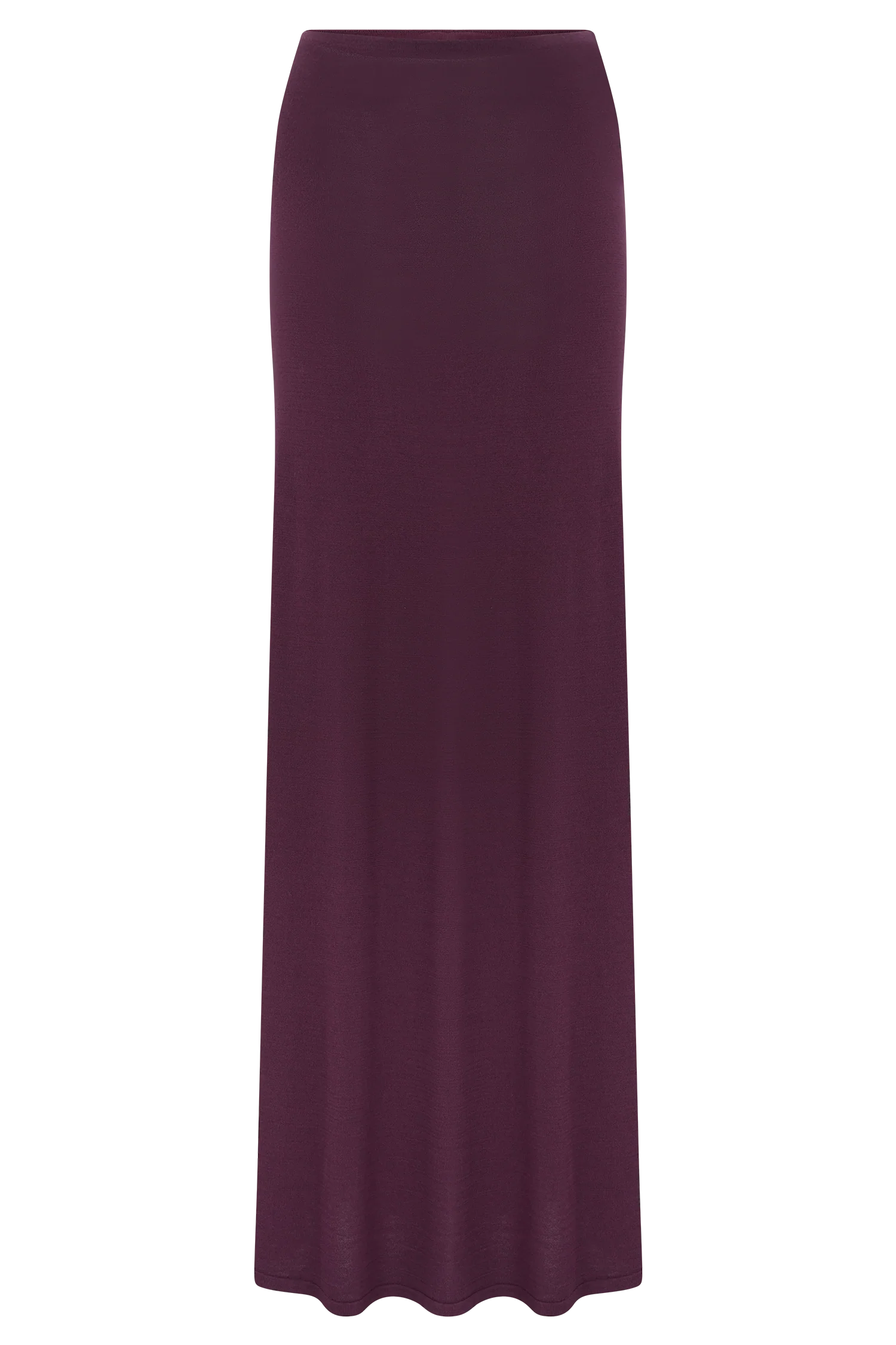 Martiena Knit Maxi Skirt Plum