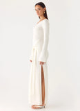 Kova Knit Maxi Dress White