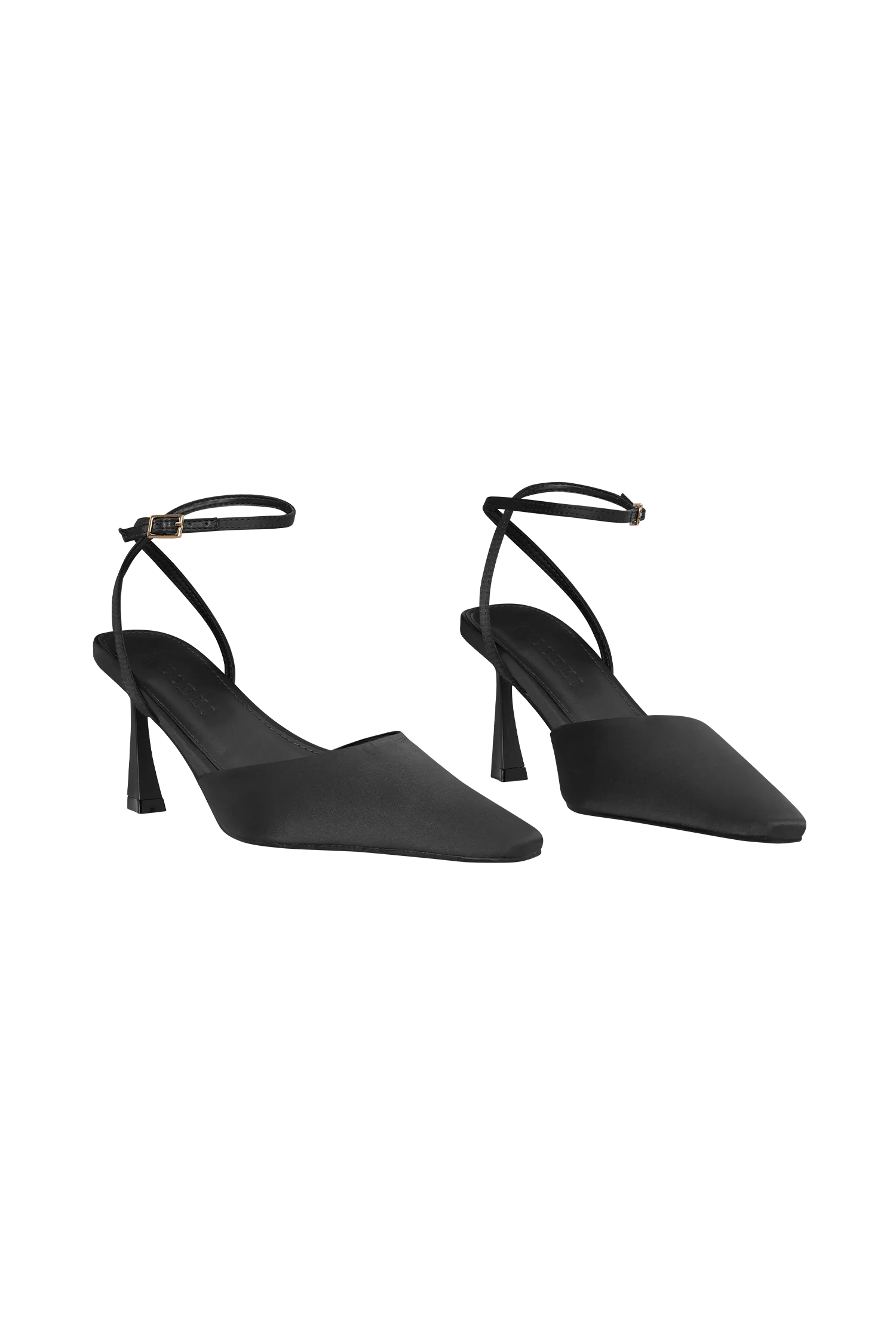 Marley Satin Pointed Heel Black