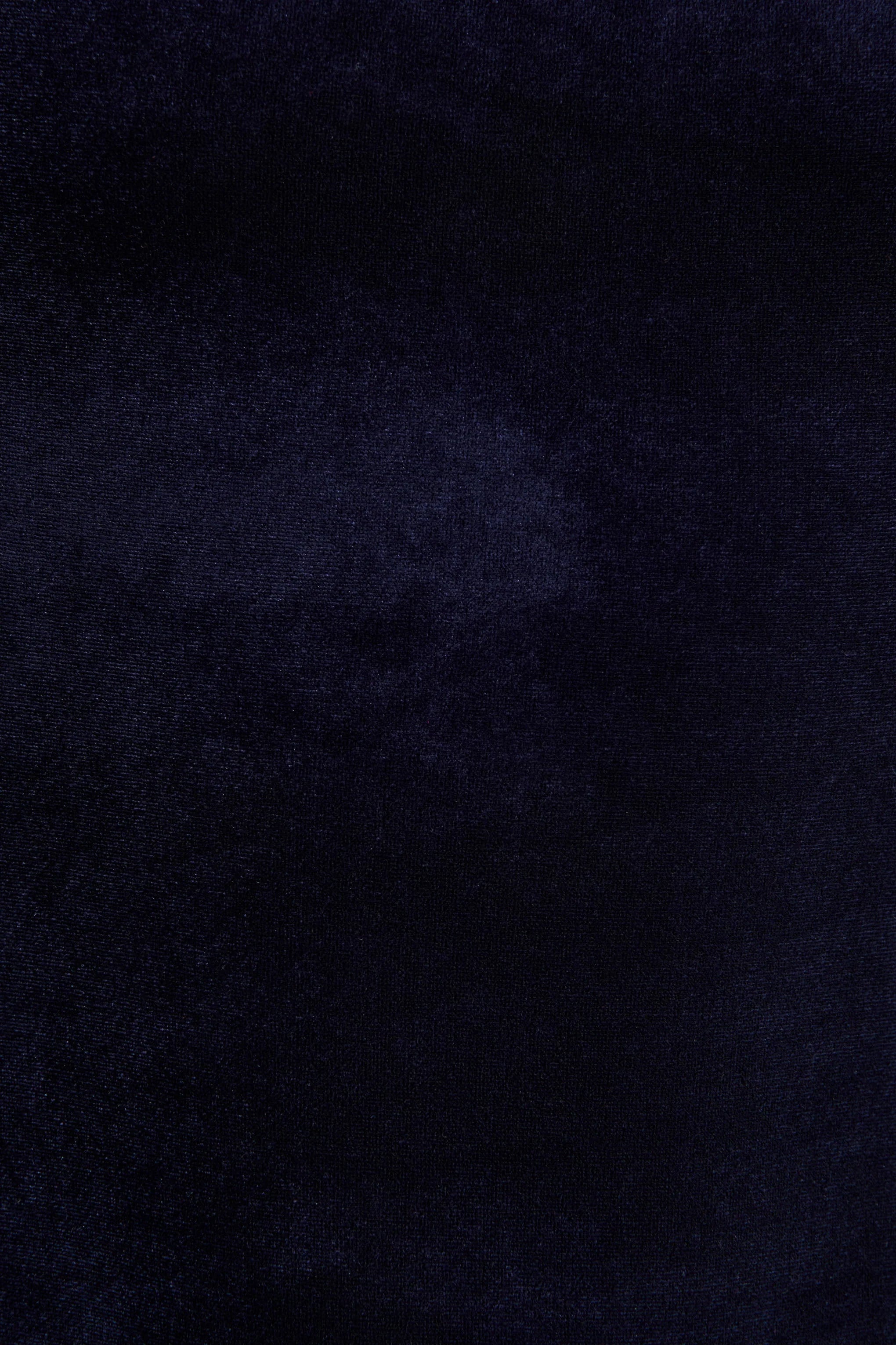 Emberlyn Navy Velvet Scoop Neck Fishtail Midi Dress