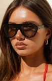 Otra Eyewear Maddy Black Aviator Sunglasses