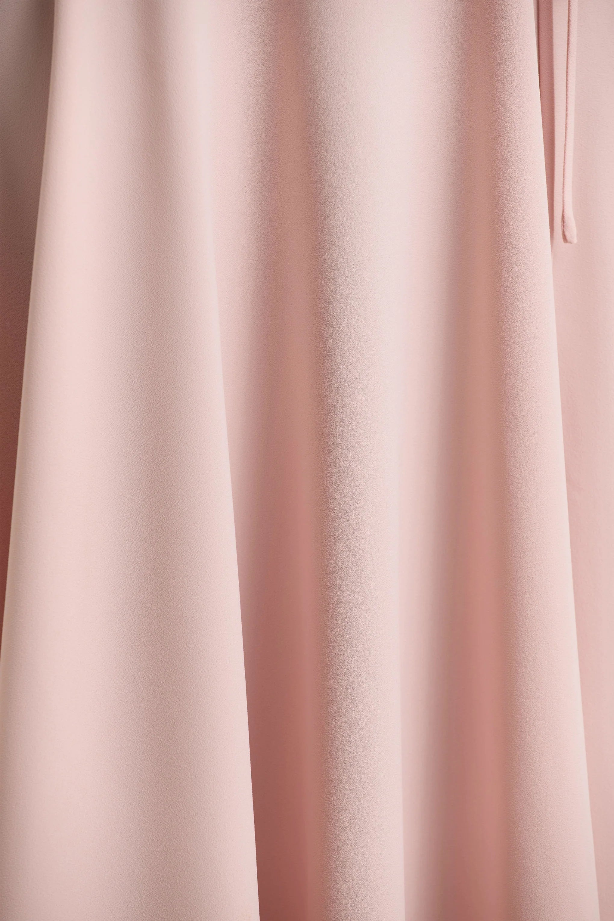 Julieta Baby Pink Asymmetric Neck Maxi Dress With Bow Detail And Open Back