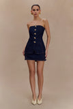 Rosalyn Mini Denim Skort Indigo Blue