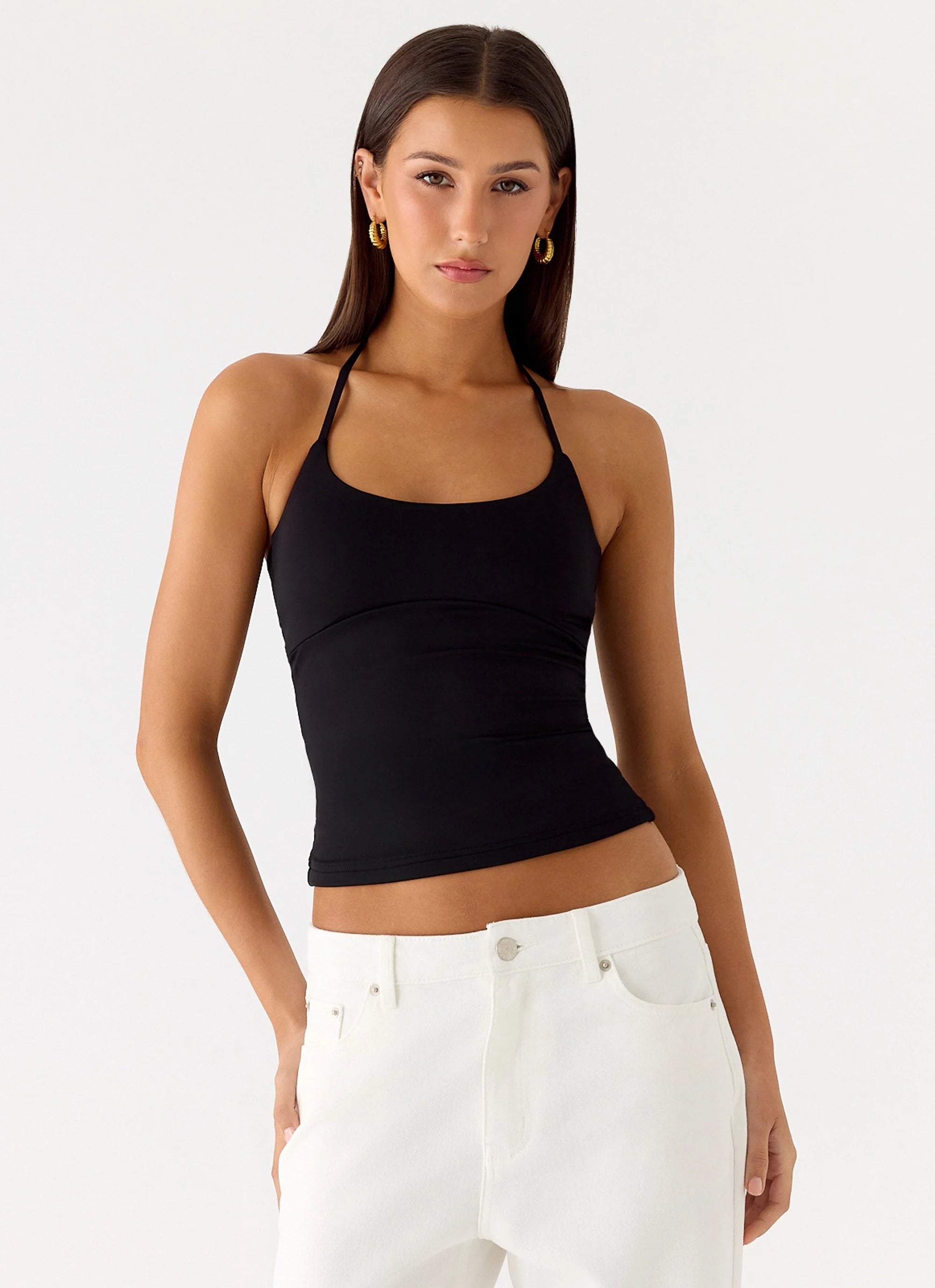 Chauncey Halter Top Black