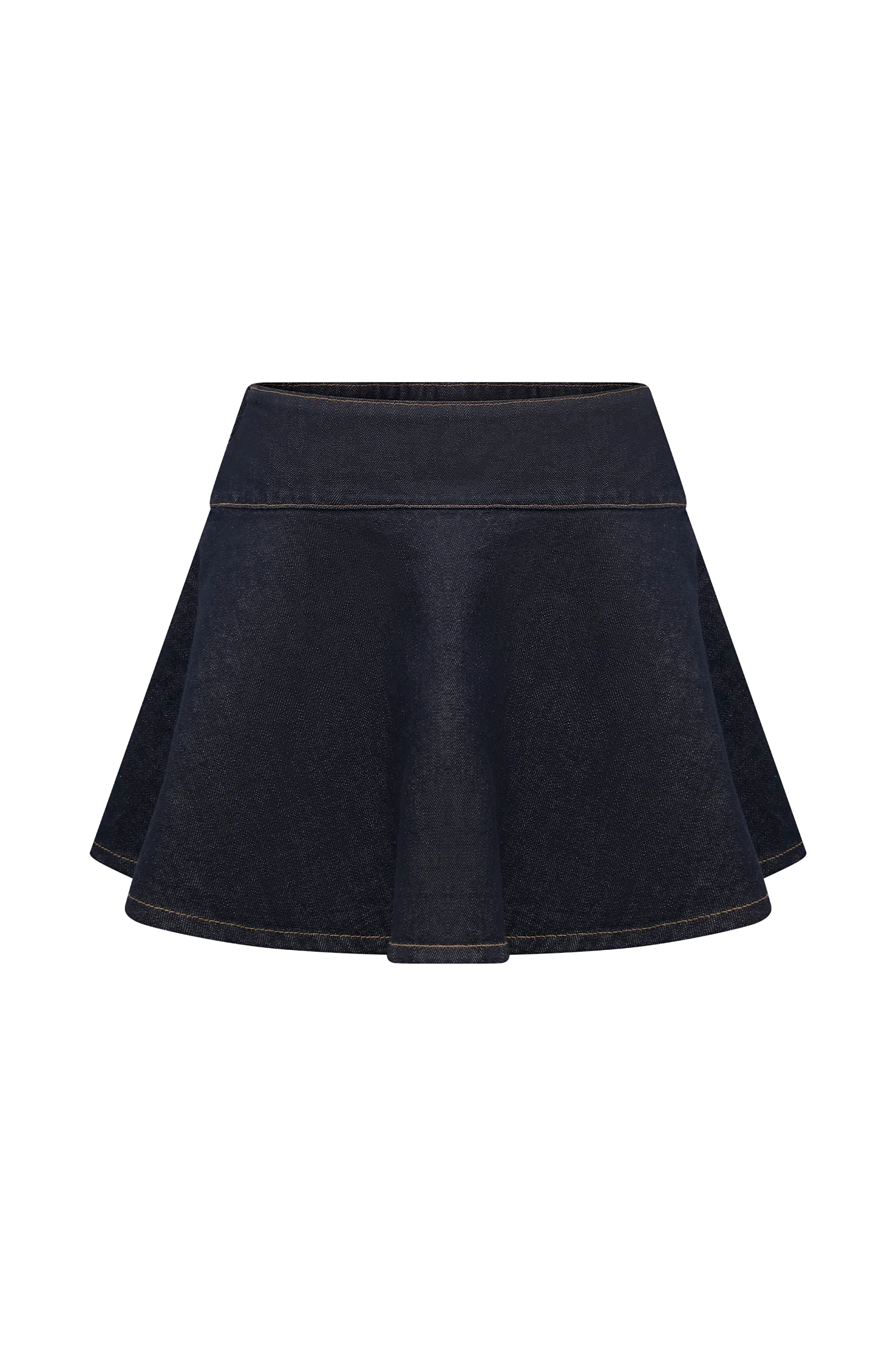 Arista Denim Mini Skirt Washed Indigo Blue