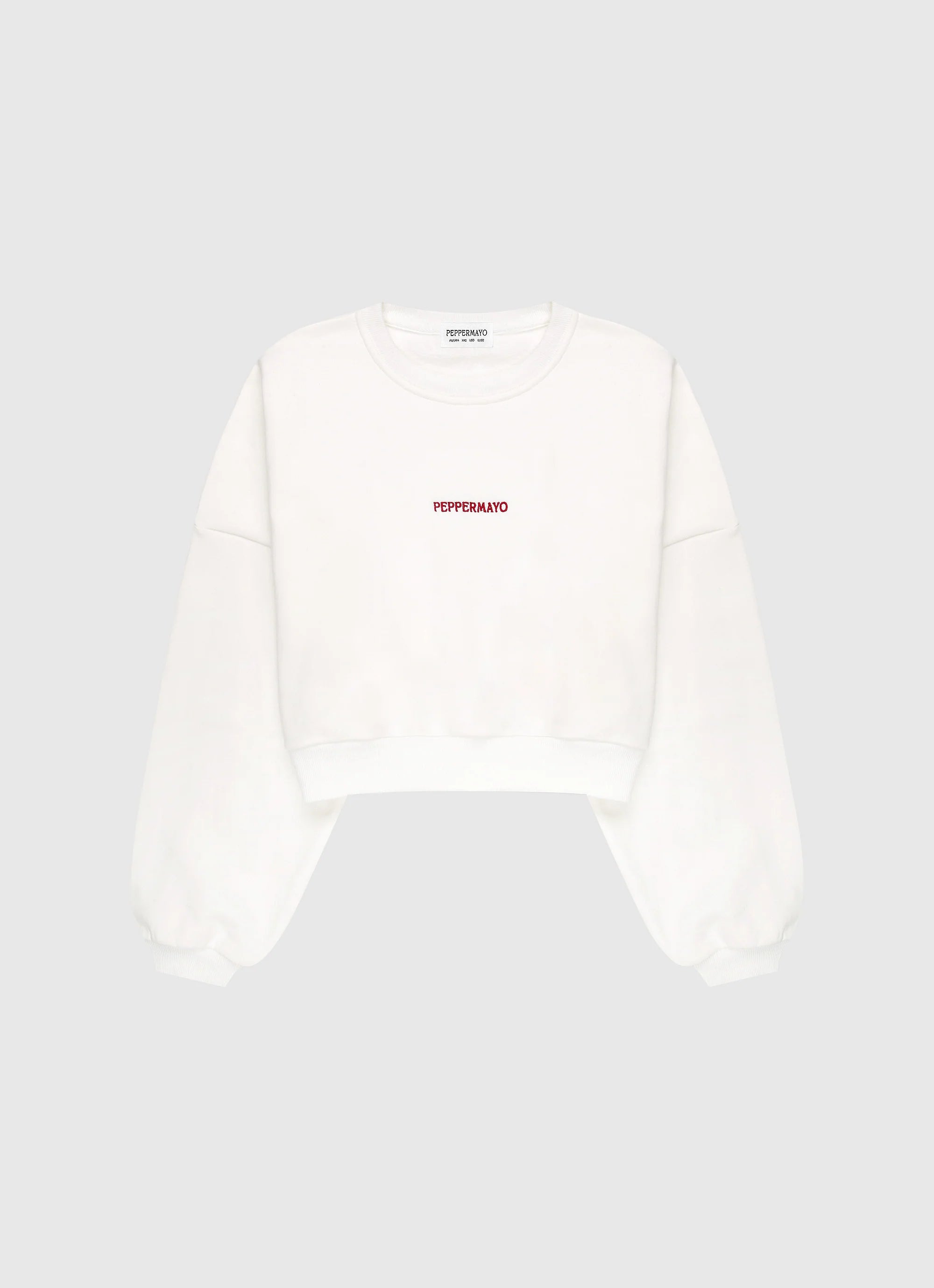 Signature Cropped Sweatshirt Ivory