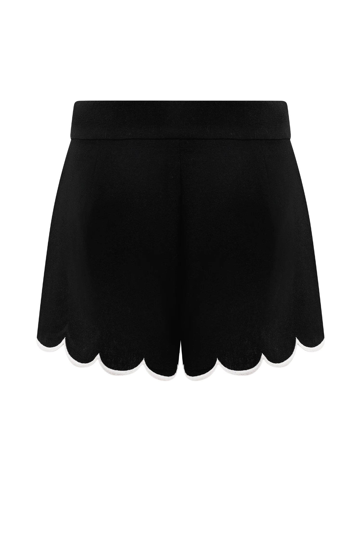 Judith Scallop Shorts Black