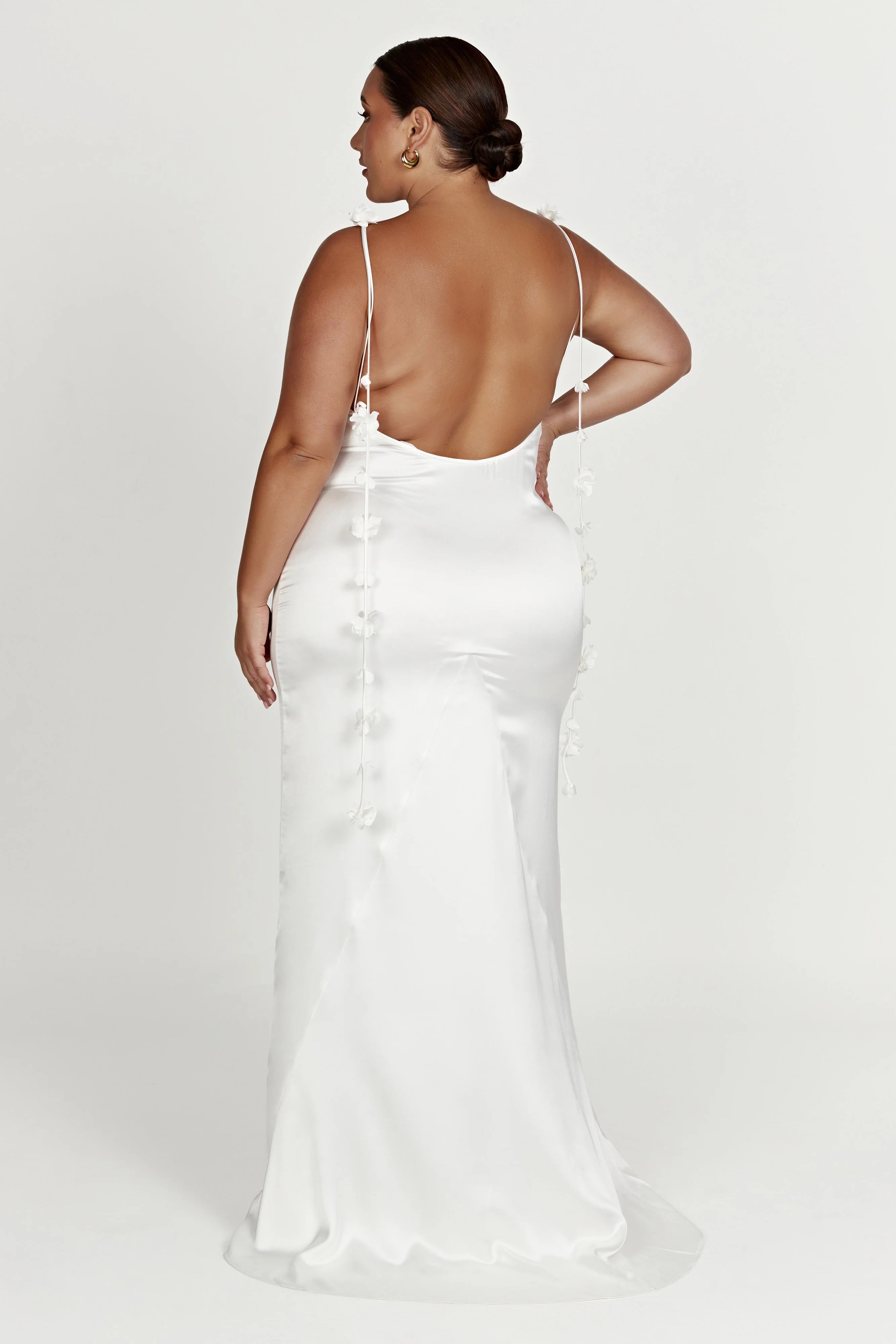 Elenora Rose Gown White