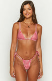 90 Swim Sumba Red Gingham Bikini Top