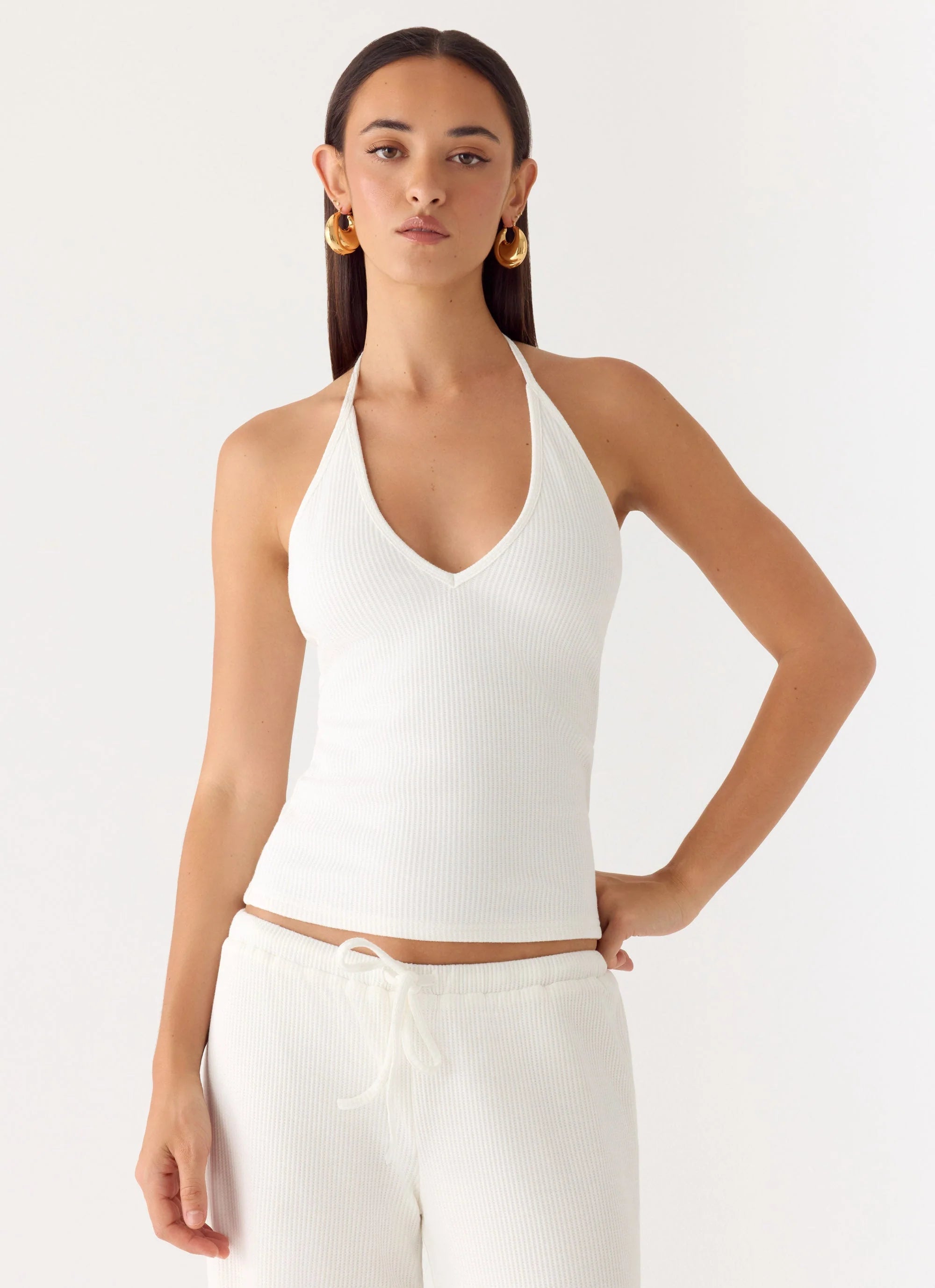 Henry Halter Top Ivory
