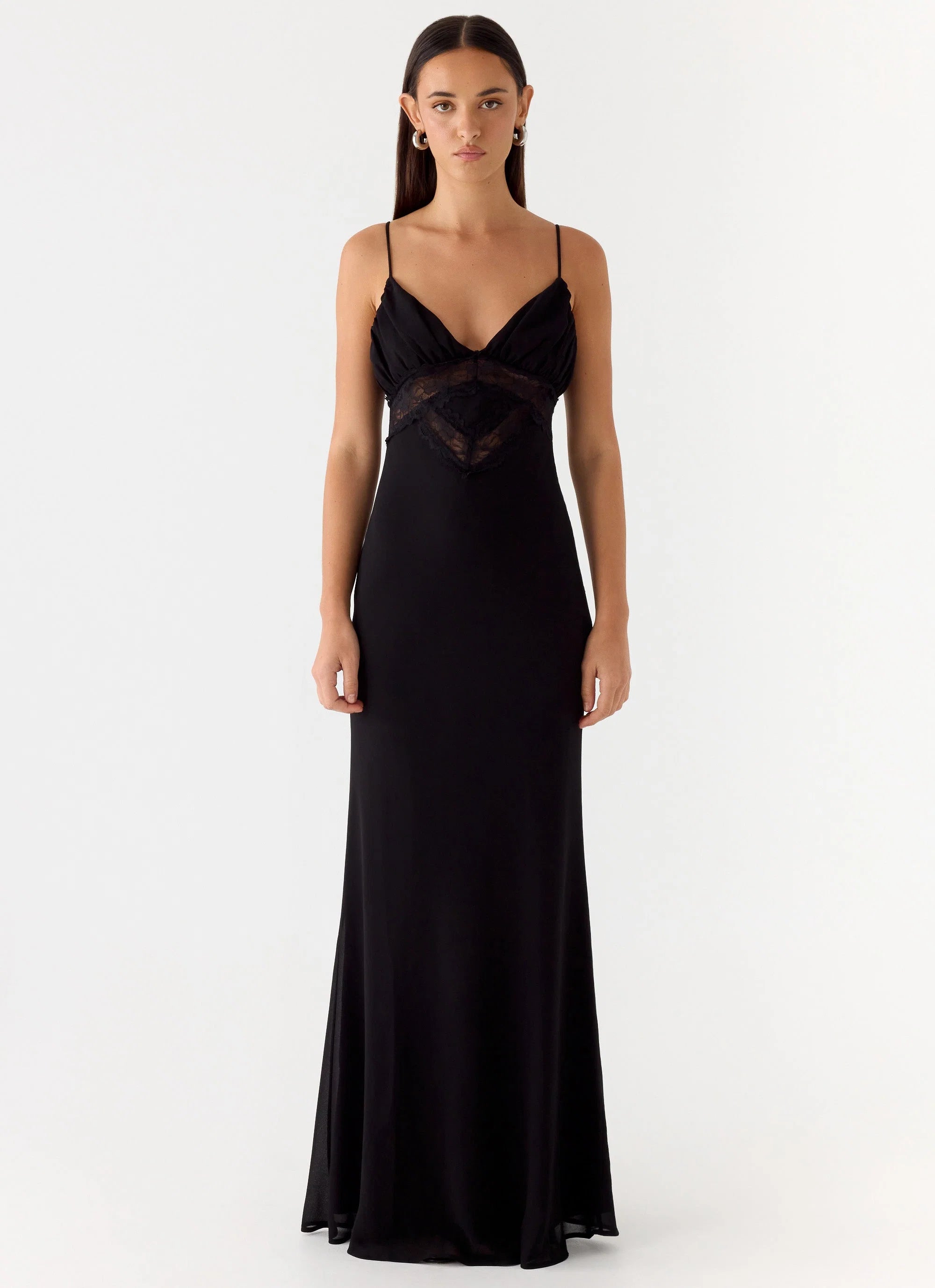 Opulent Maxi Dress Black