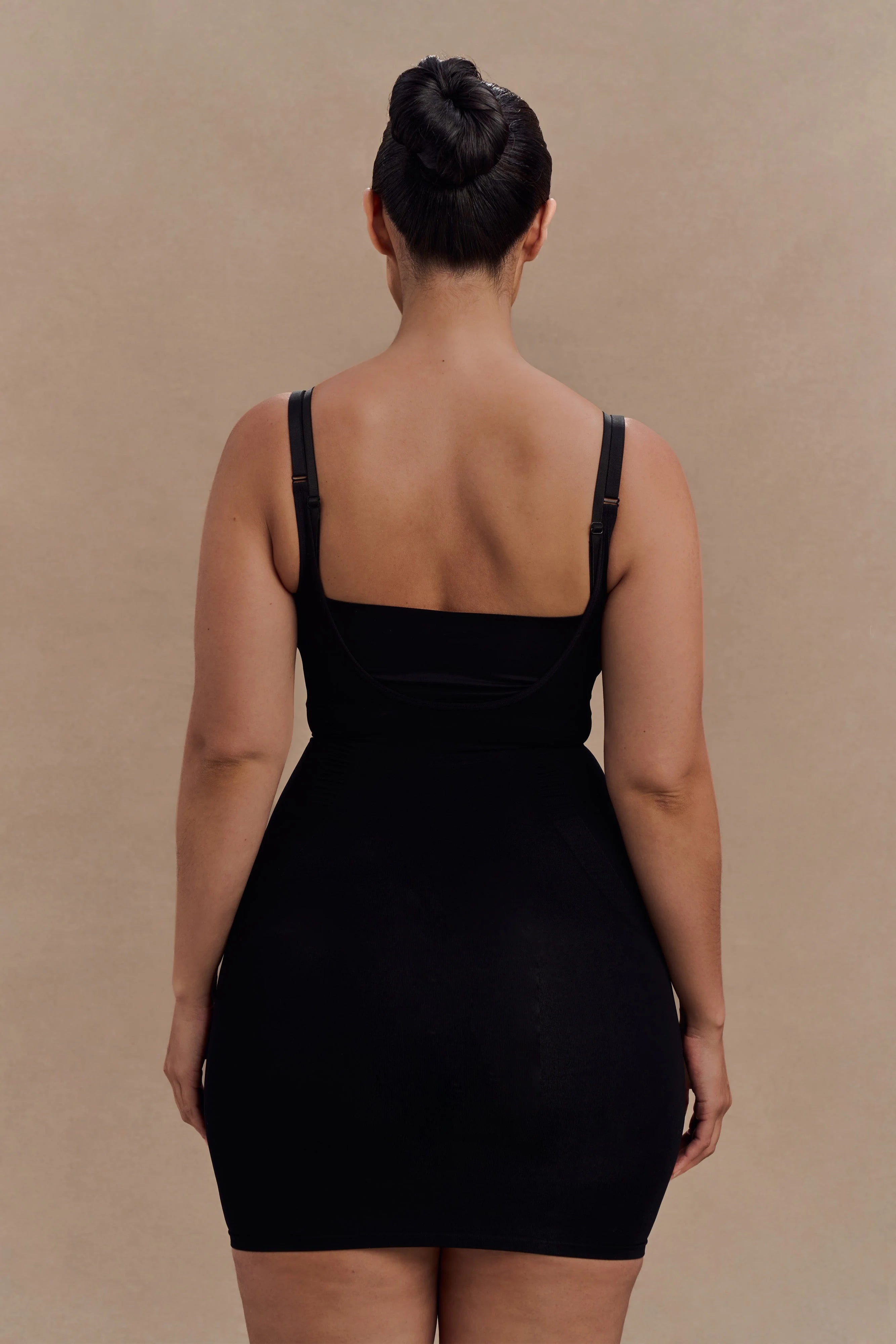 Jocelyn Backless Shapewear Mini Dress Black