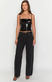 Shes Yours Black Wide Leg Boyfriend Jeans