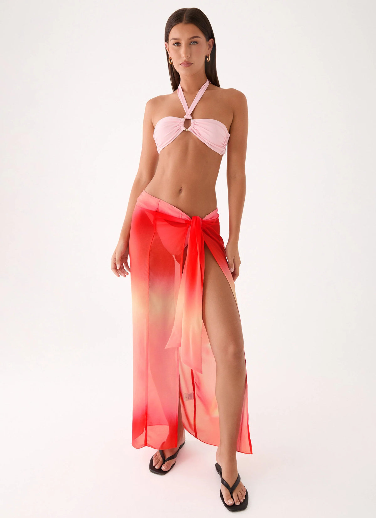 Low Tide Sarong Maxi Skirt Sunburnt Petal