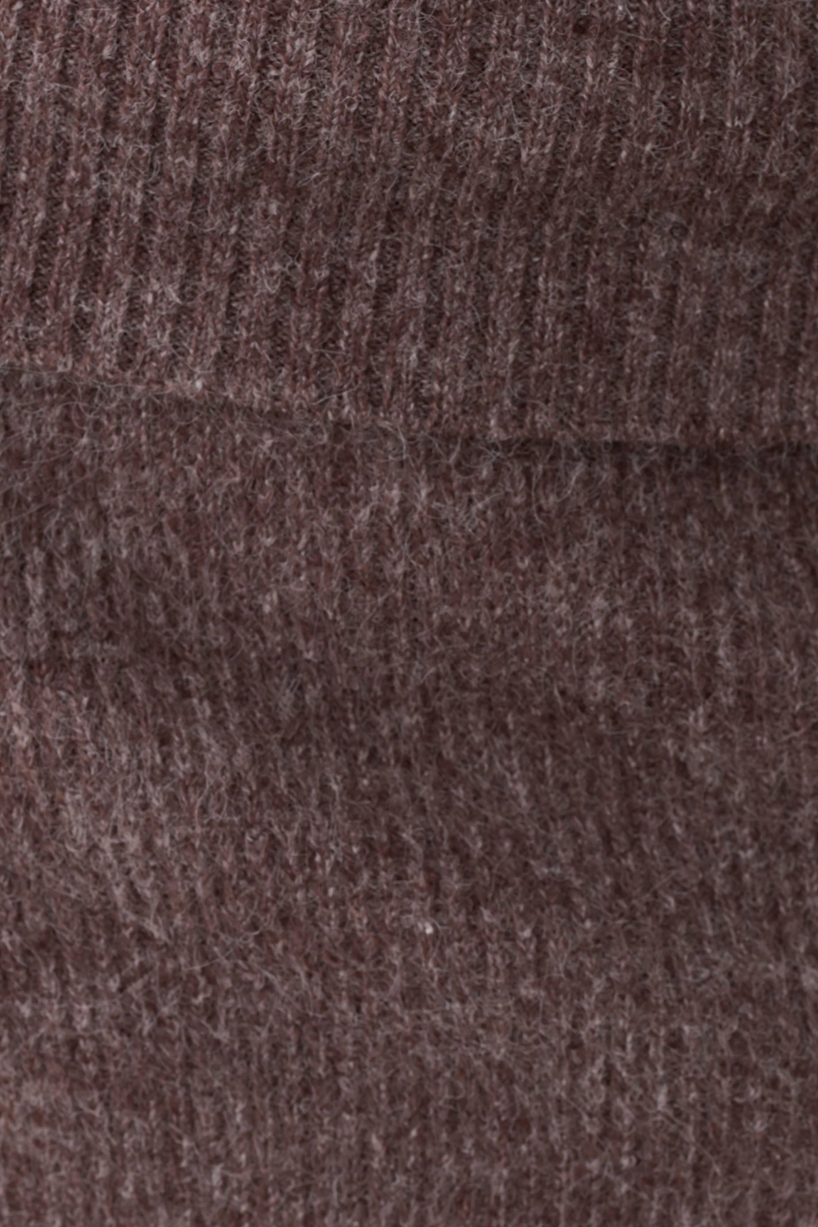 Skylaine Knit Mini Skirt Brown Marle