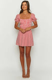 Im Yours Red Gingham Mini Dress