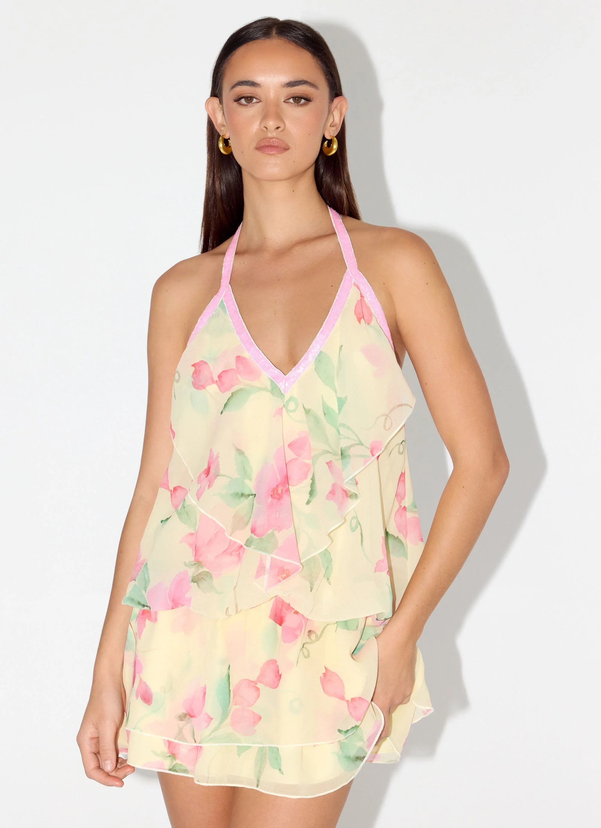 Read Your Mind Mini Dress Lemon Soleil