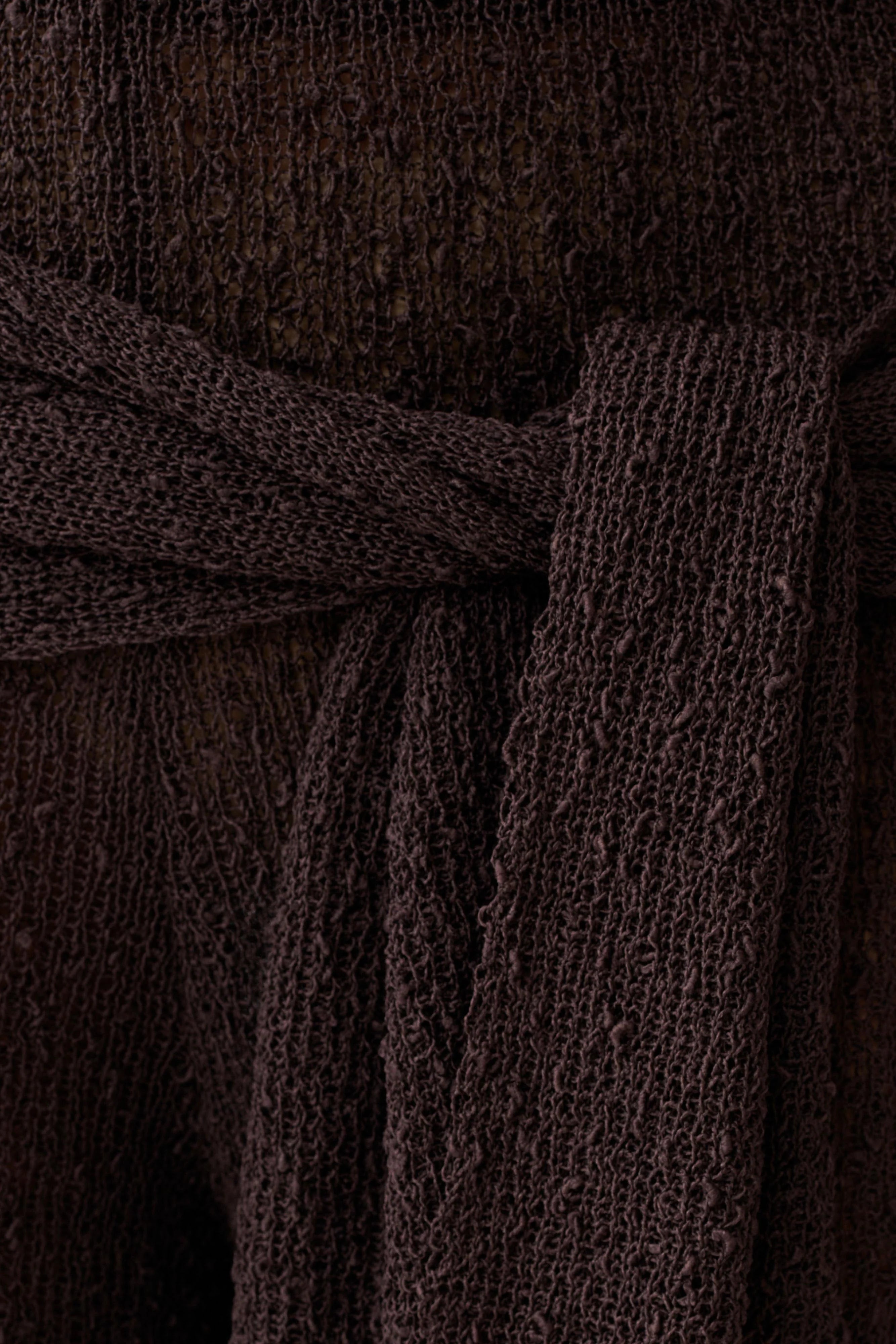 Mattais Boucle Knit Pants Dark Chocolate