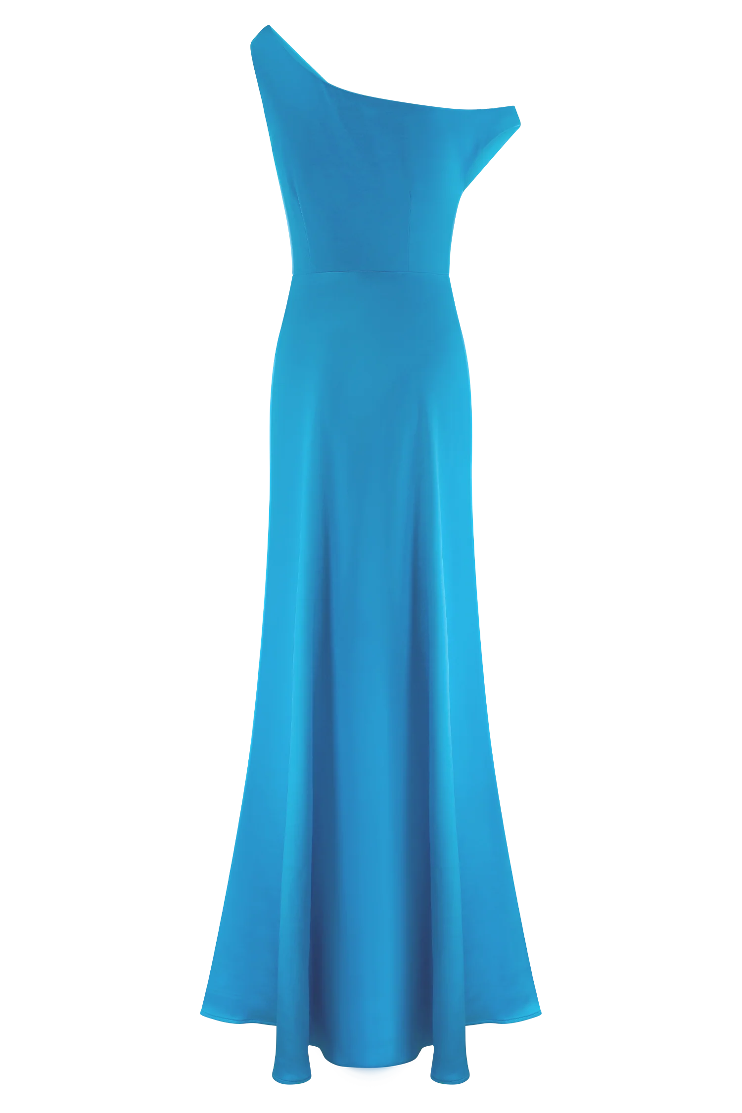 Jacinta One Shoulder Maxi Dress Cyan Blue