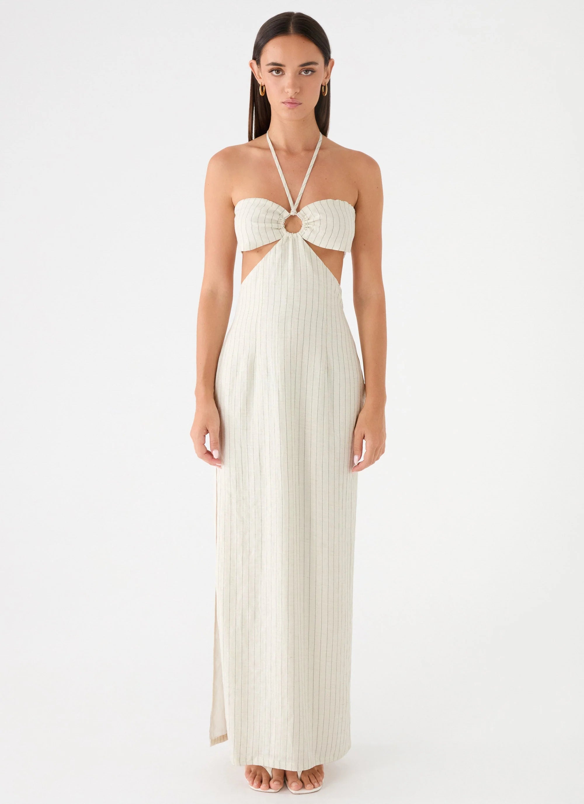 Laid Bare Maxi Dress Desert Stripe