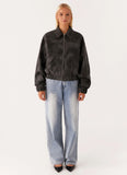 Washington Bomber Jacket Black