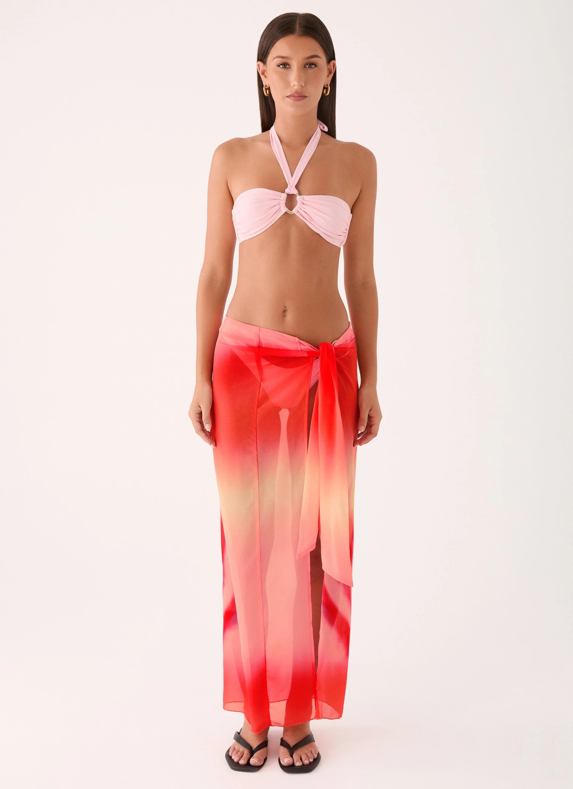 Low Tide Sarong Maxi Skirt - Sunburnt Petal