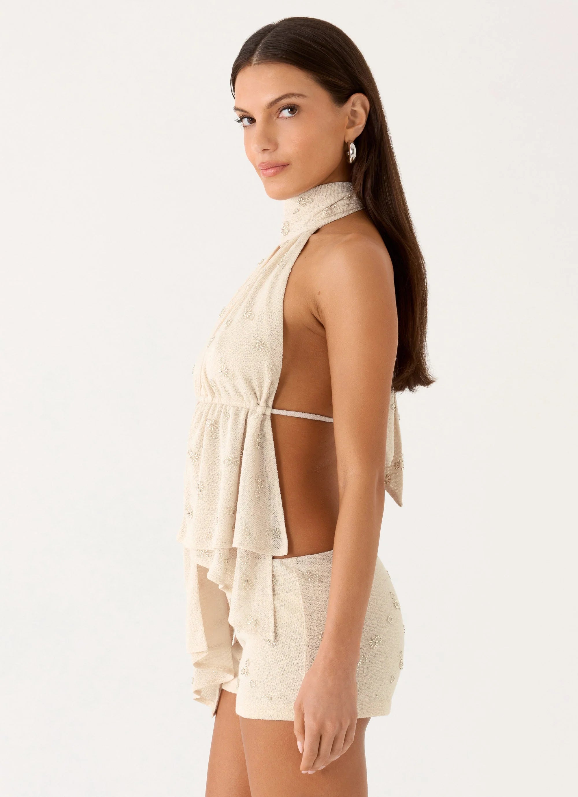 Ettalie Halter Top Ivory