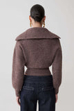 Skylaine Zip Knit Jumper Brown Marle