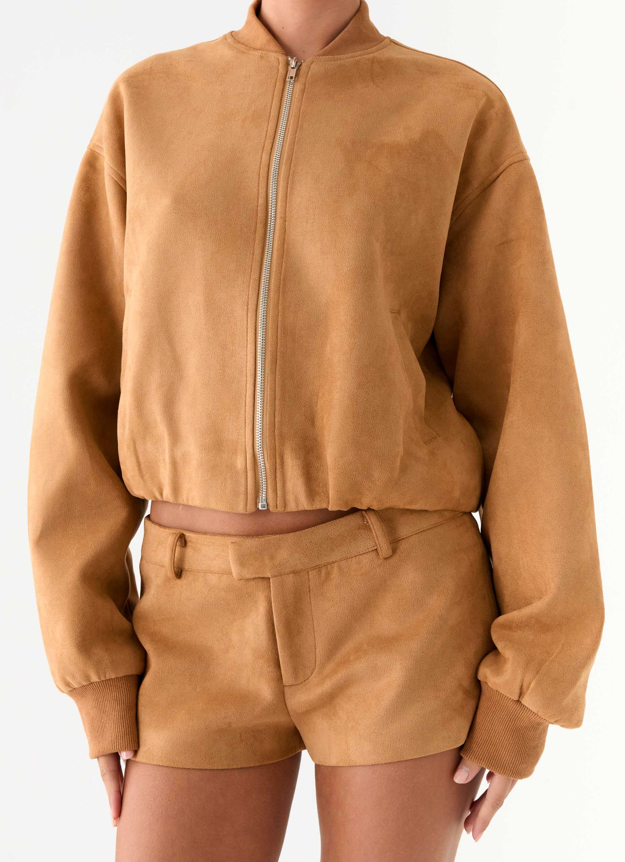 Thats Chill Bomber Jacket Brown