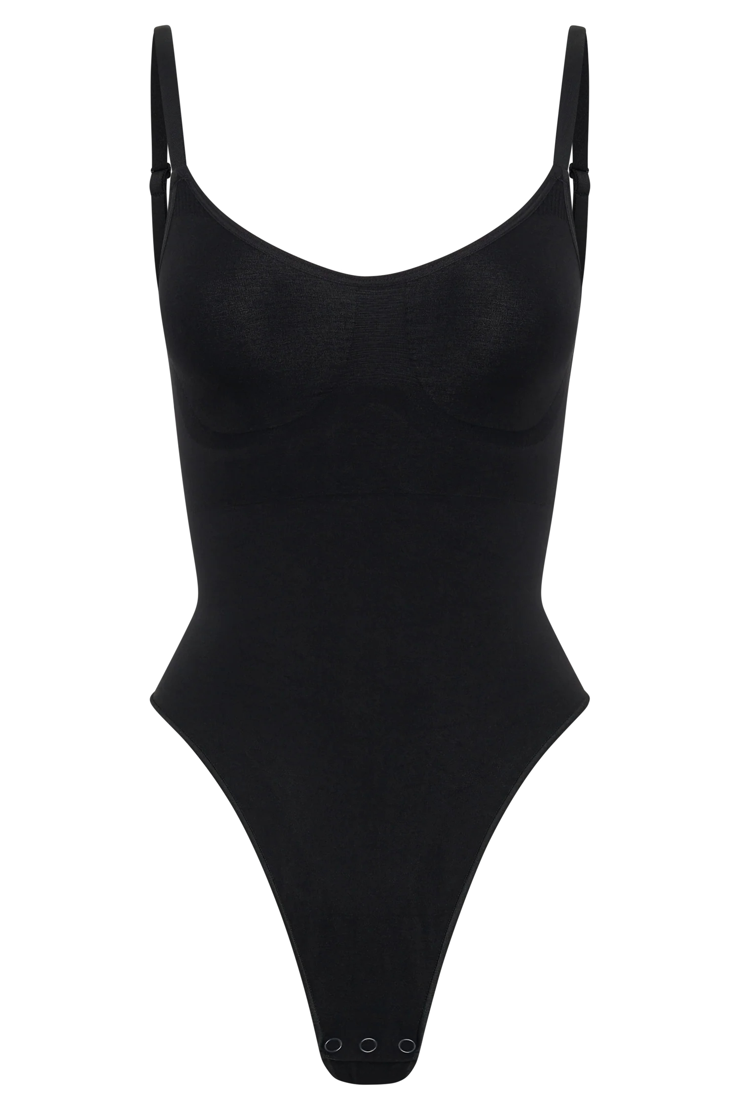 Alyssa Backless Shapewear Bodysuit Black