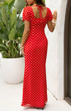 Lovella Red Polka Dot Maxi Dress