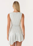 Summer Delight Mini Dress Vintage Stripe