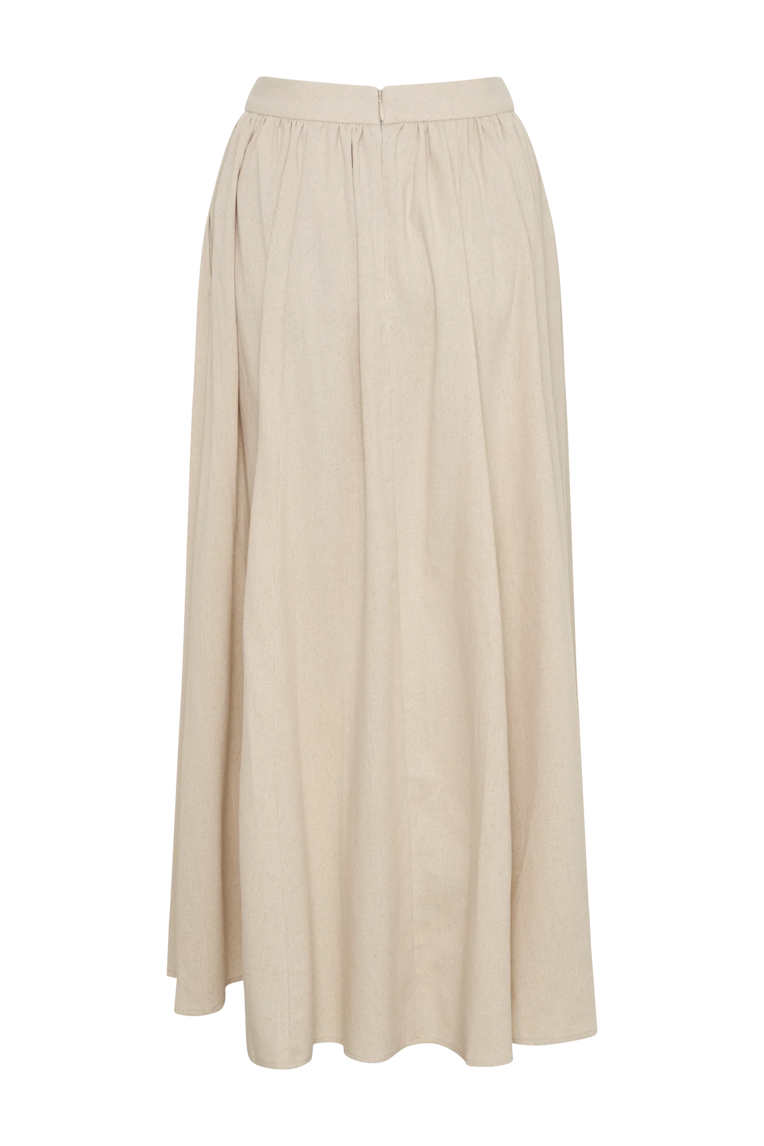 Clarence Linen A Line Maxi Skirt Natural
