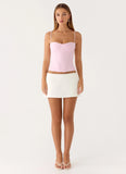 Tayana Corset Top - Pink