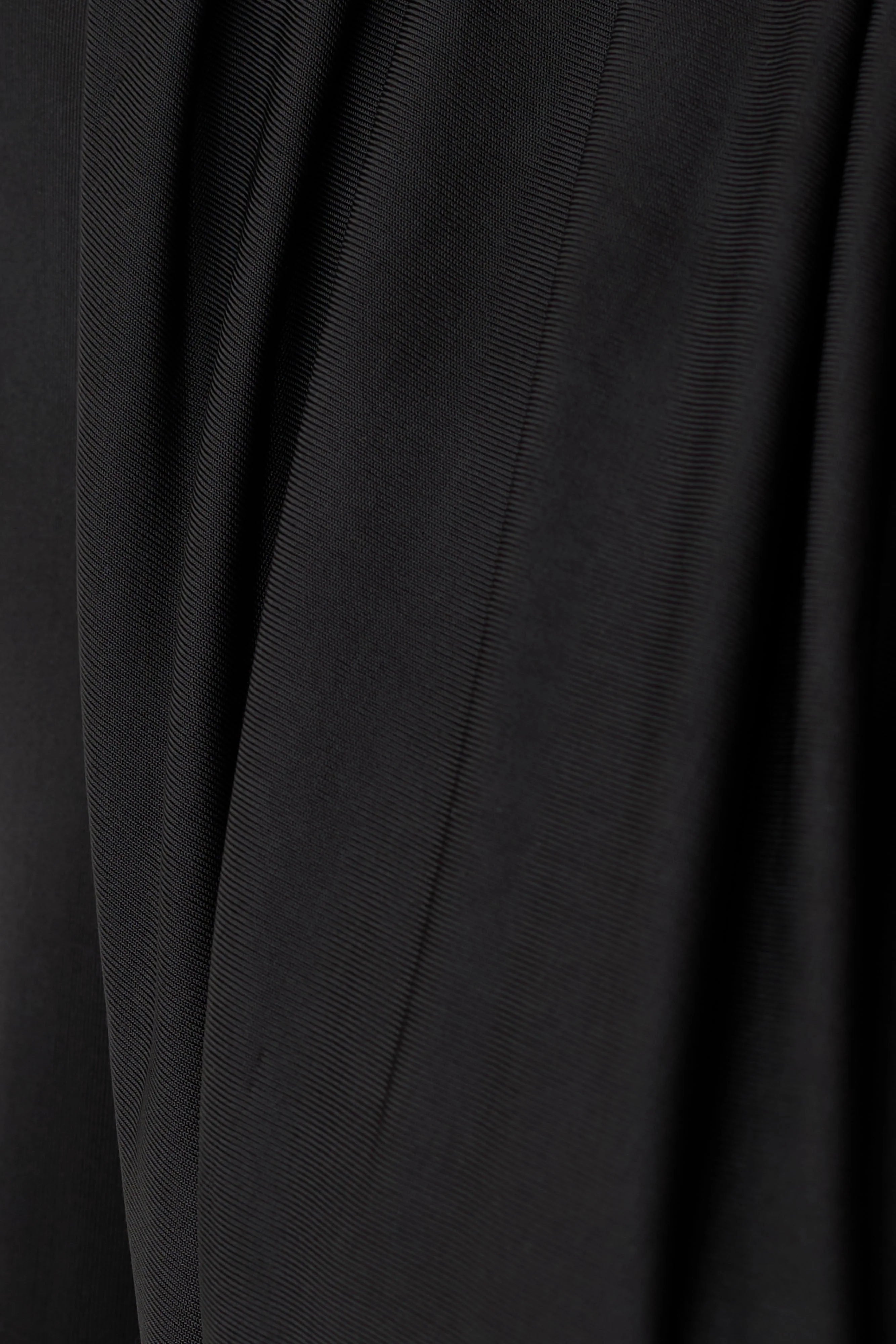 Ren Cowl Long Sleeve Slinky Bodysuit Black