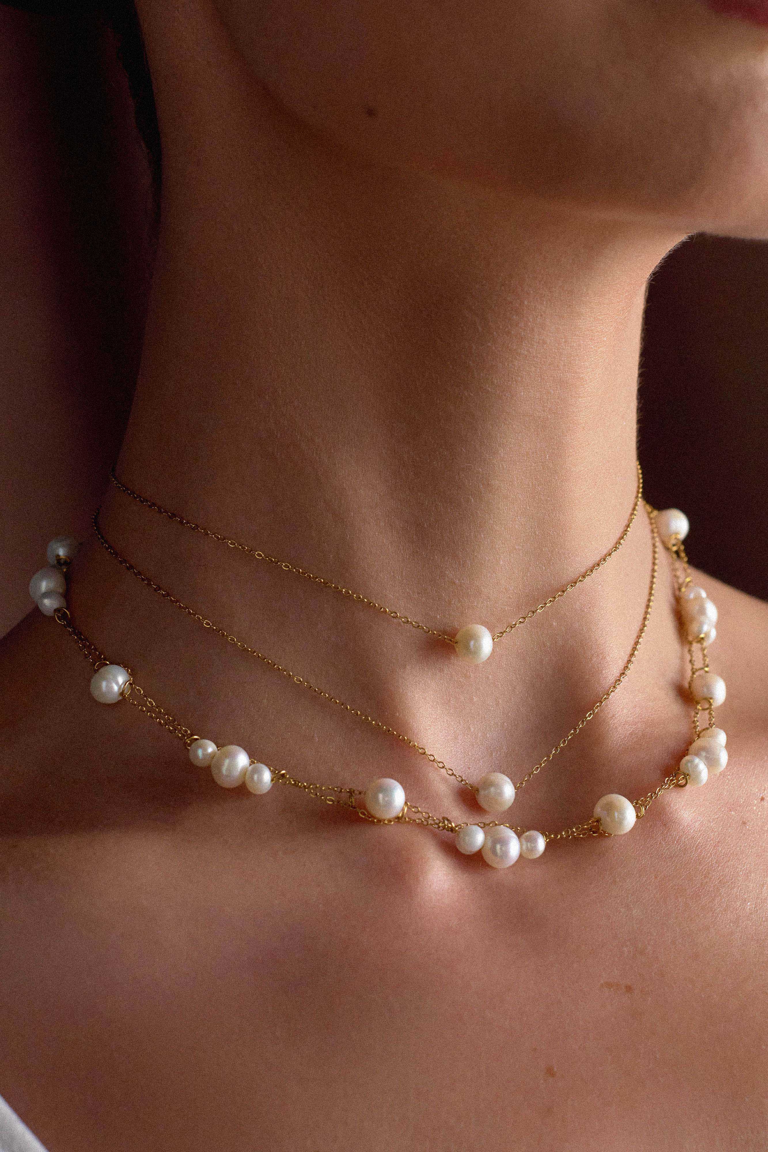 Aryanne Layered Pearl Choker Pearl