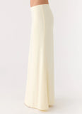 Like A Flower Maxi Skirt - Lemon Yellow