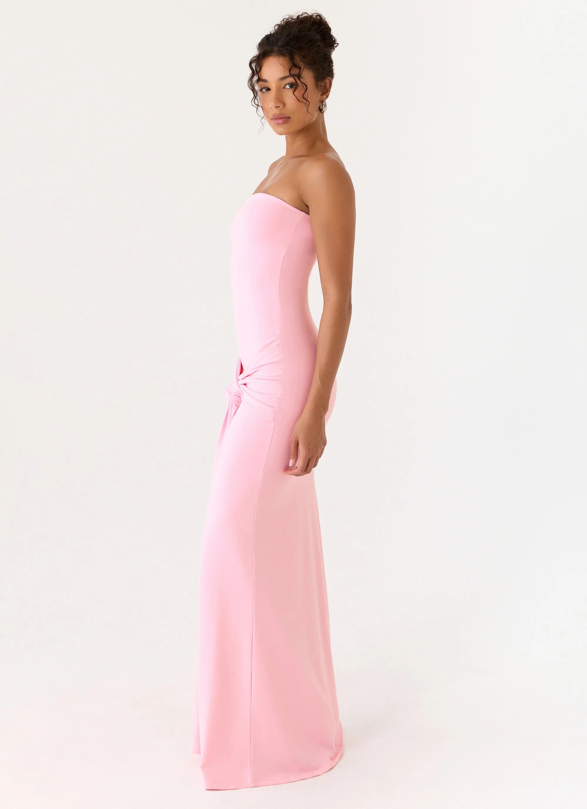 Sandrine Strapless Maxi Dress Pink
