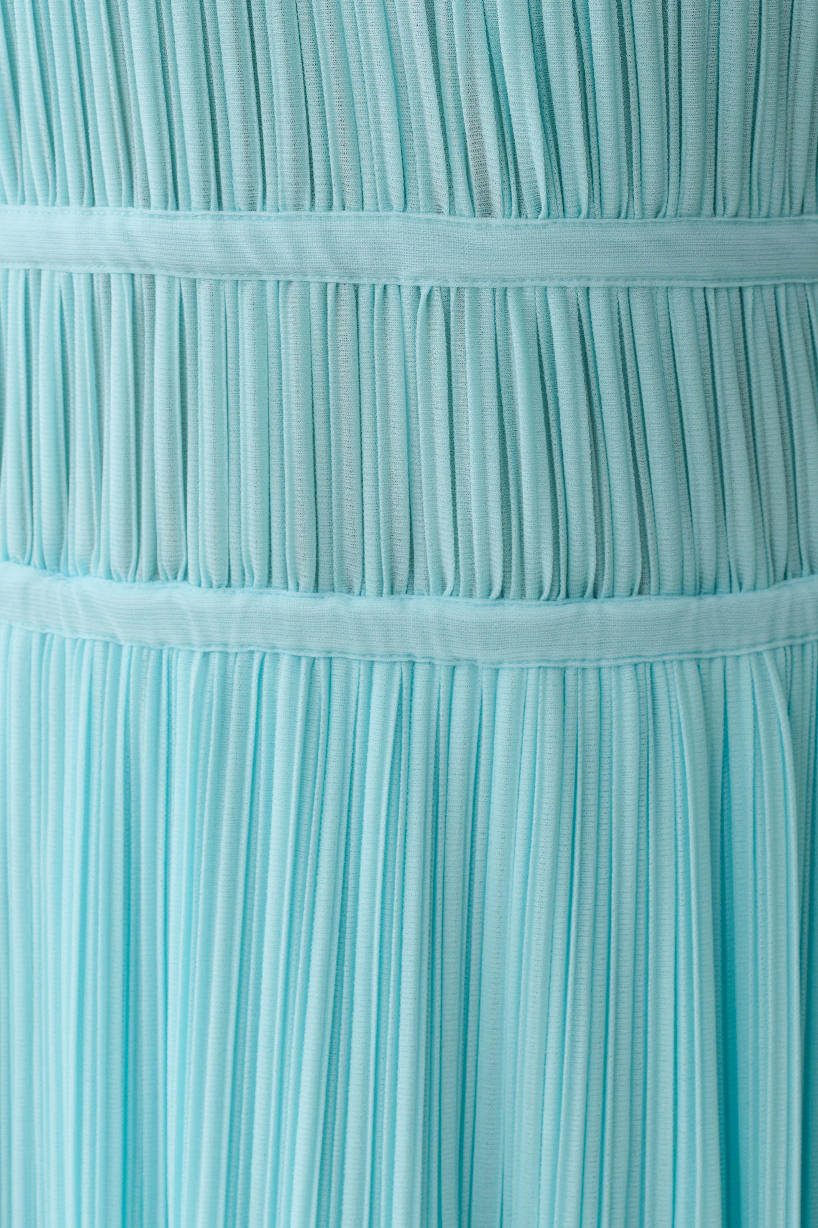 Thien Cowl Halter Midi Dress Blue