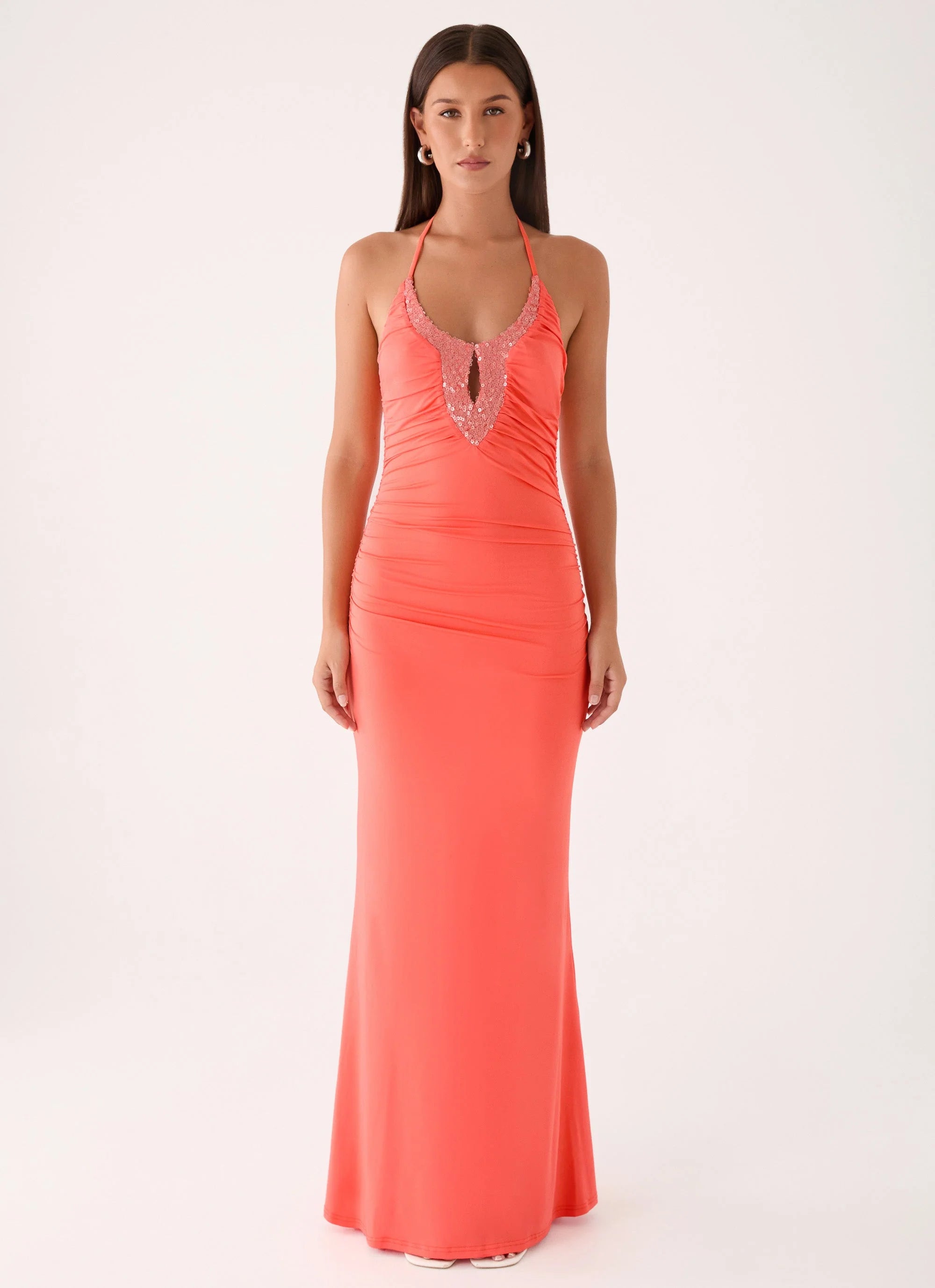 Aminata Maxi Dress Burnt Coral