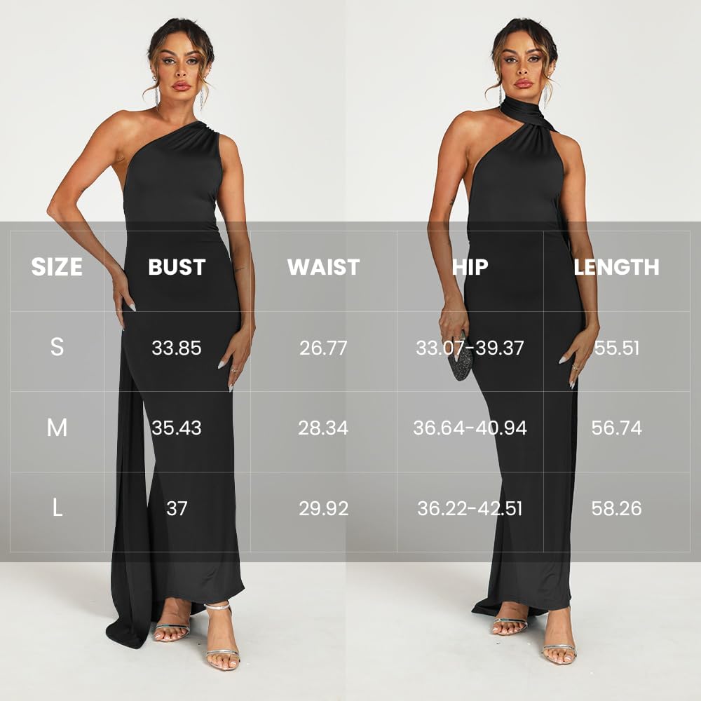 Women Sexy Backless Dress Bodycon Sleeveless Open Back Maxi Dress Formal Cocktail Wedding Guest