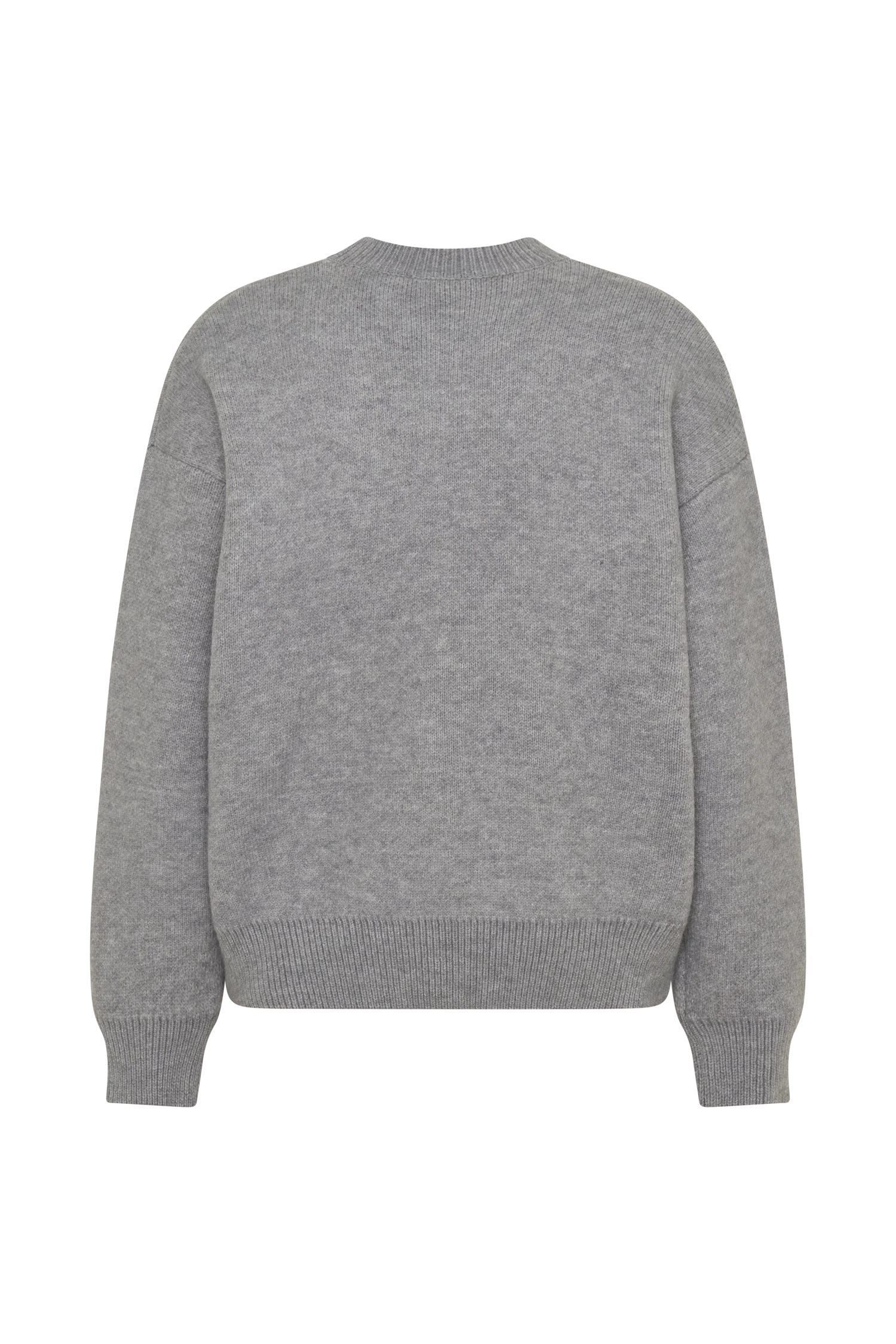 Lulu Oversized Knit Jumper Grey Marle