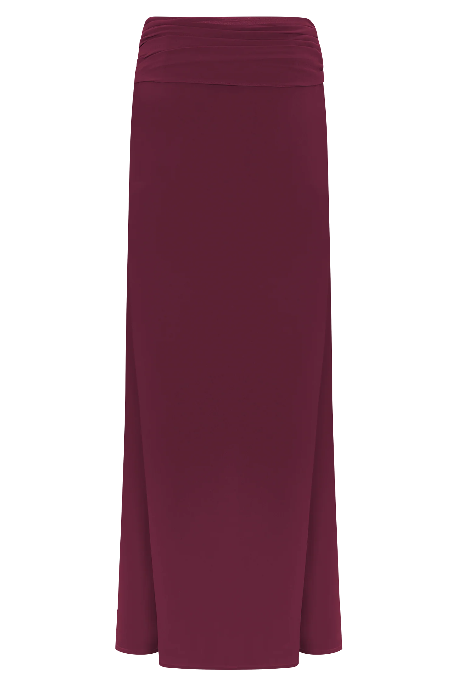 Celina Chiffon Overlay Maxi Skirt Cherry Red